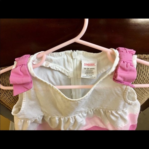 Gymboree Little Girls Pink TriColor Spring Dress - Picture 4 of 4